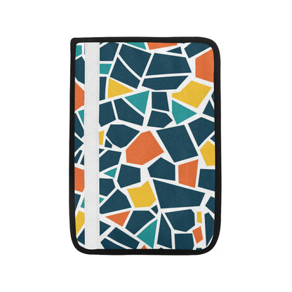 Mosaic Pattern Print Design 02 Car Seat Belt Cover