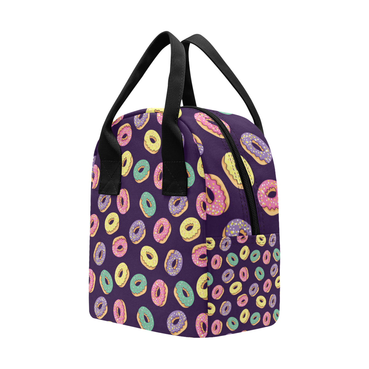 Donut Pattern Print Design DN08 Insulated Lunch Bag