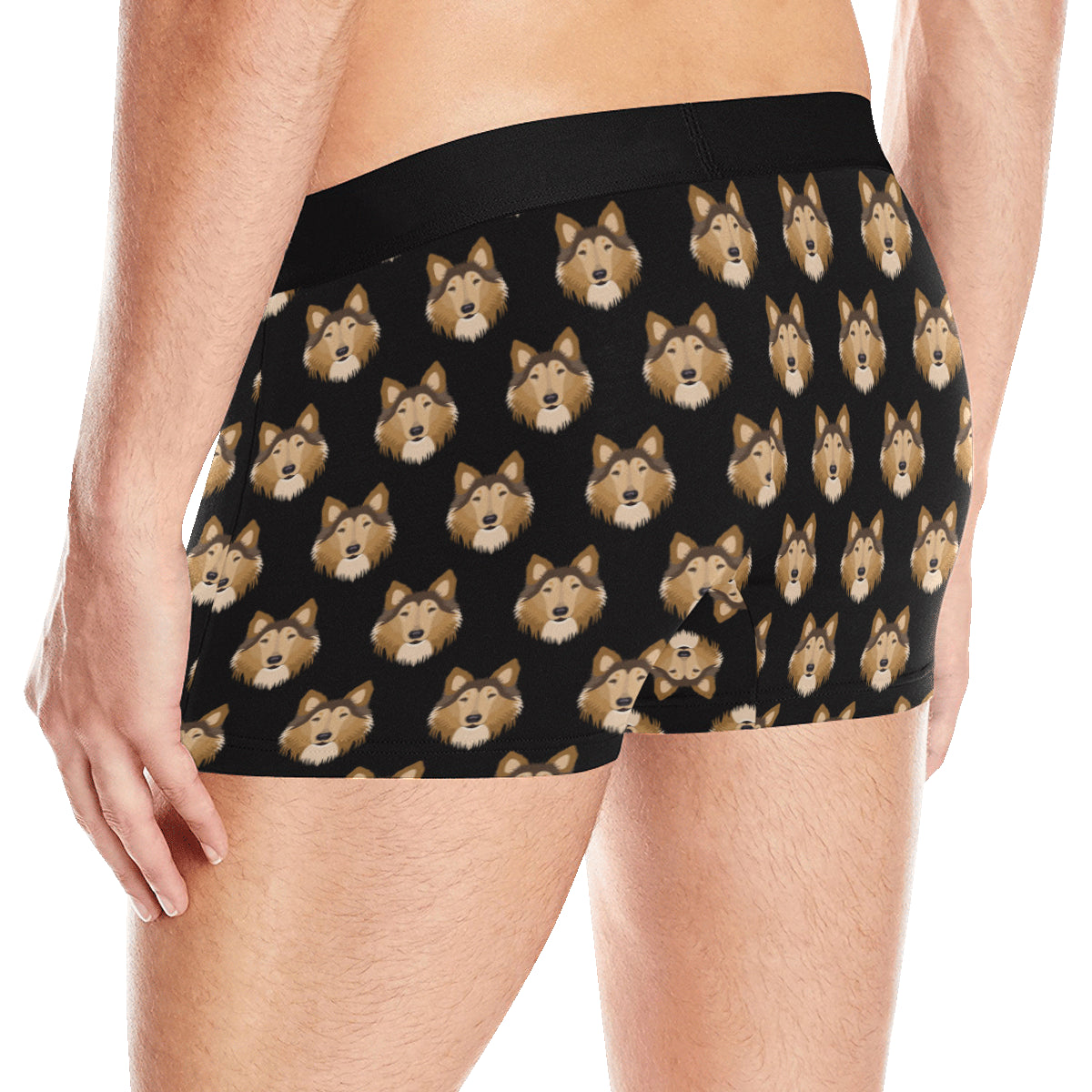 Collies Pattern Print Design 01 Men's Boxer Briefs