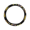 Butterfly Water Color Rainbow Steering Wheel Cover with Elastic Edge