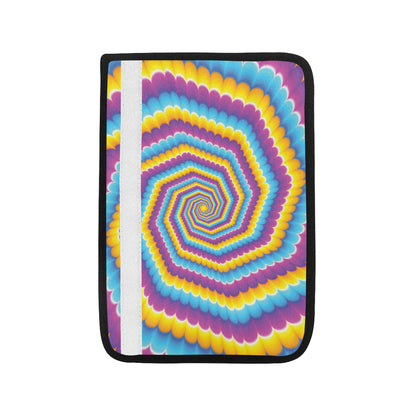 Optical illusion Pattern Print Design A04 Car Seat Belt Cover
