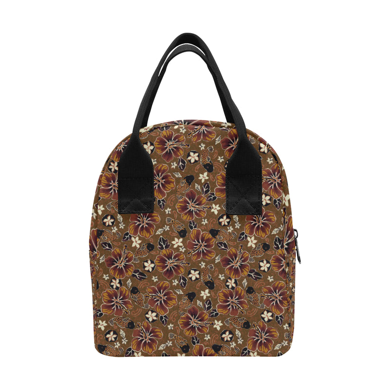 Hawaiian Themed Pattern Print Design H01 Insulated Lunch Bag