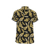 KOI Fish Pattern Print Design 03 Men's Short Sleeve Button Up Shirt