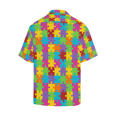 Autism Awareness Pattern Print Design 02 Men's Hawaiian Shirt