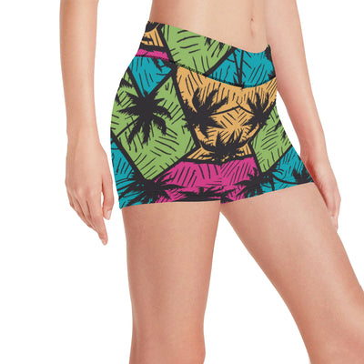 Palm Tree Pattern Print Design PT09 Yoga Shorts