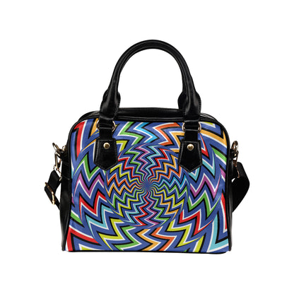 Optical illusion Pattern Print Design A02 Shoulder Handbag