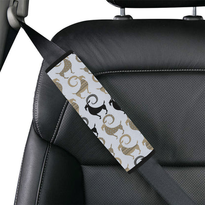 Goat Pattern Print Design 03 Car Seat Belt Cover