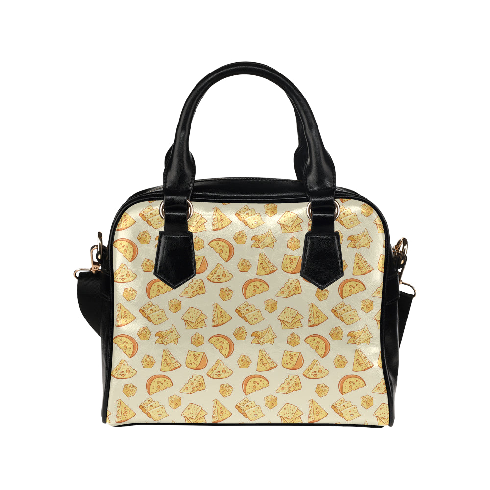 Cheese Pattern Print Design 01 Shoulder Handbag