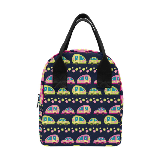Camper Cute Camping Design No 3 Print Insulated Lunch Bag