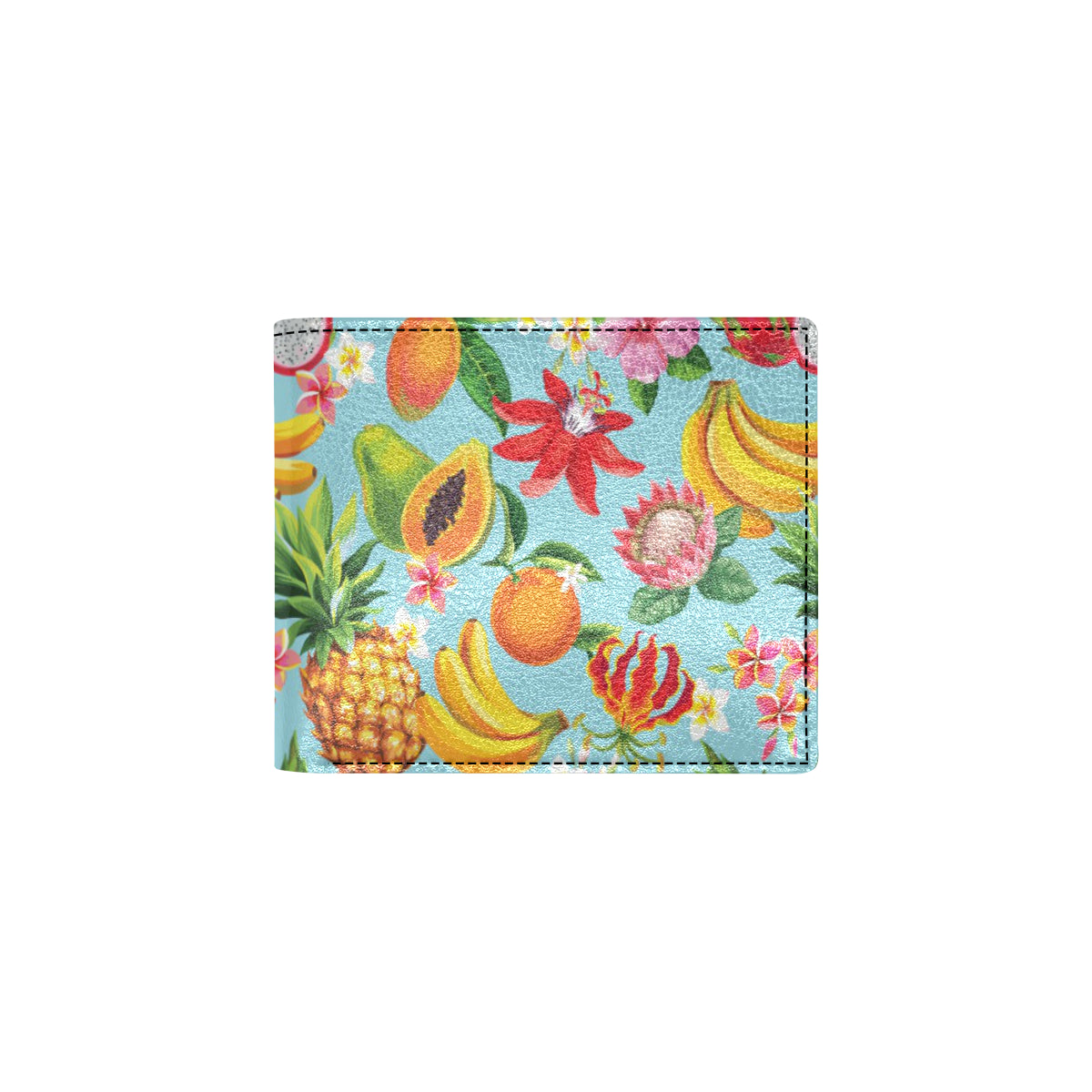 Tropical Fruits Pattern Print Design TF01 Men's ID Card Wallet