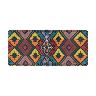 African Pattern Print Design 08 Men's ID Card Wallet