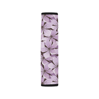 Lilac Pattern Print Design 01 Car Seat Belt Cover