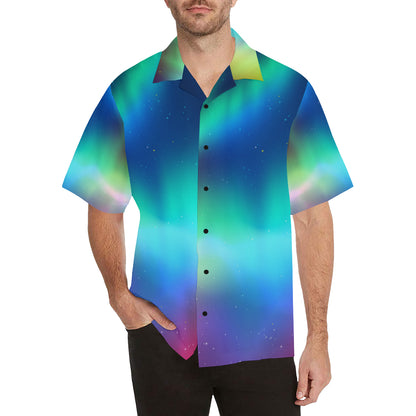Aurora Borealis Pattern Print Design 02 Men's Hawaiian Shirt