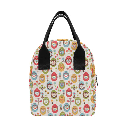 Easter Eggs Pattern Print Design RB011 Insulated Lunch Bag