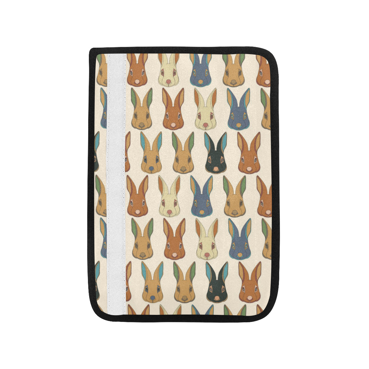 Rabbit Pattern Print Design RB04 Car Seat Belt Cover