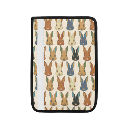 Rabbit Pattern Print Design RB04 Car Seat Belt Cover