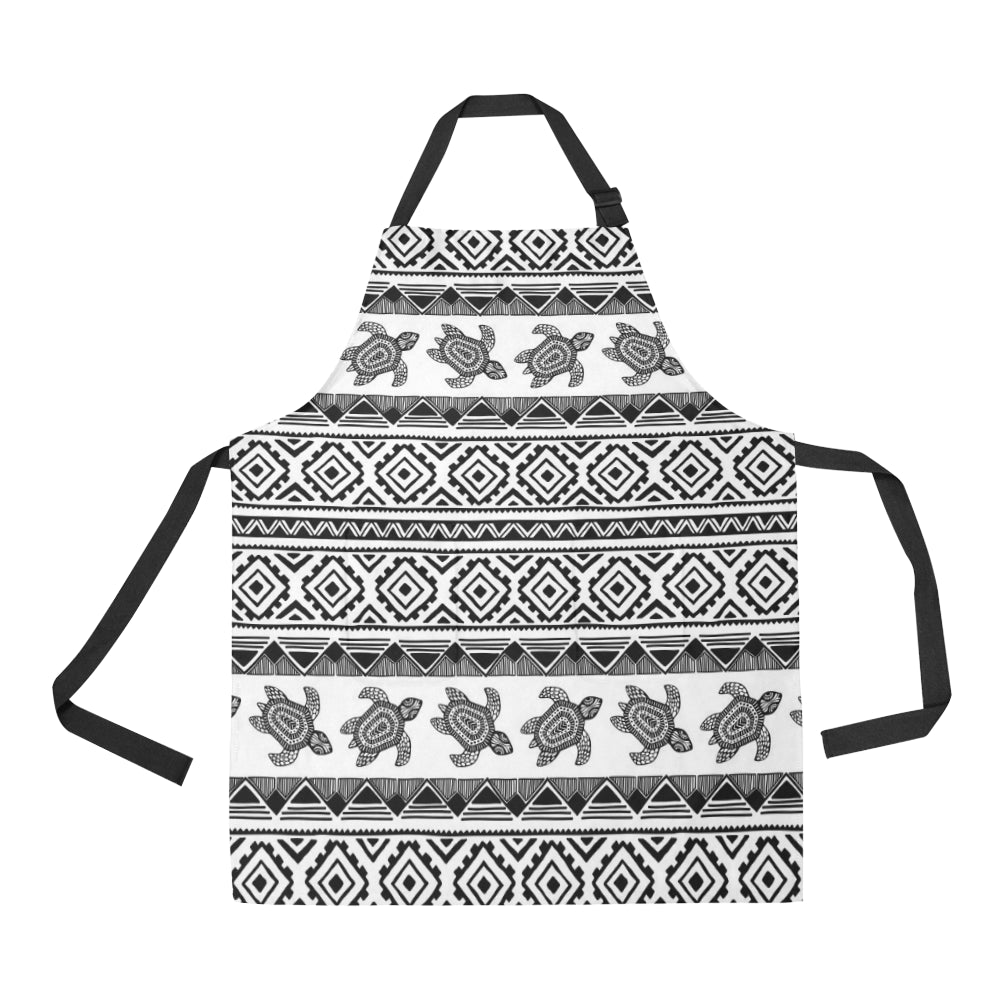 Sea Turtle Tribal Aztec Apron with Pocket