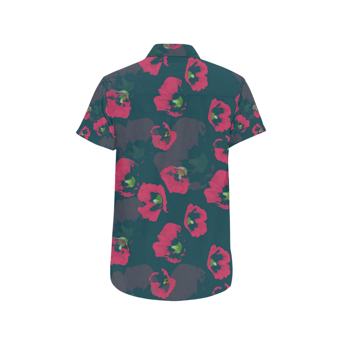 Morning Glory Pattern Print Design 01 Men's Short Sleeve Button Up Shirt