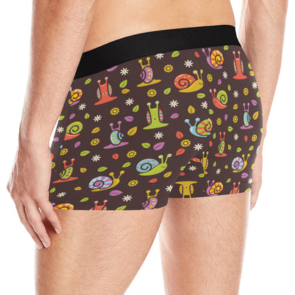 Snail Pattern Print Design 01 Men's Boxer Briefs