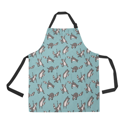 Raccoon Pattern Print Design A07 Apron with Pocket