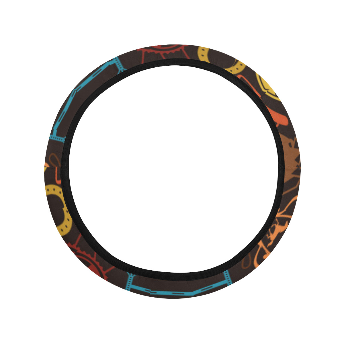 Equestrian Equipment Horse Colorful Steering Wheel Cover with Elastic Edge