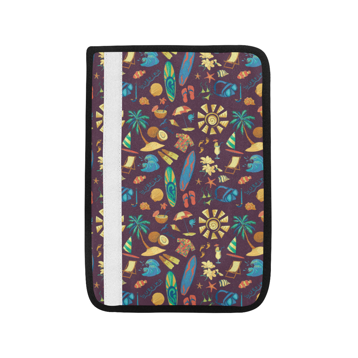 Aloha Hawaii Pattern Print Design 01 Car Seat Belt Cover