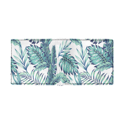 Pattern Tropical Palm Leaves Men's ID Card Wallet