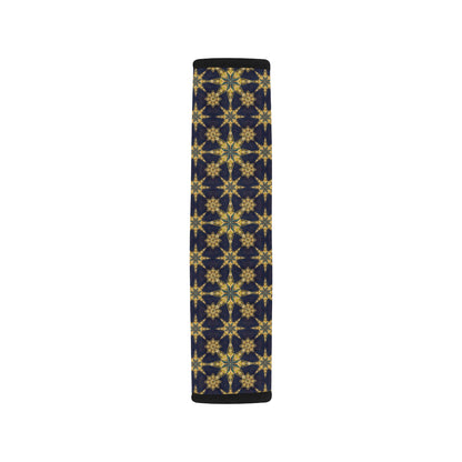 kaleidoscope Gold Print Design Car Seat Belt Cover