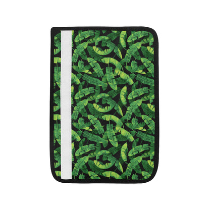 Banana Leaf Pattern Print Design 02 Car Seat Belt Cover
