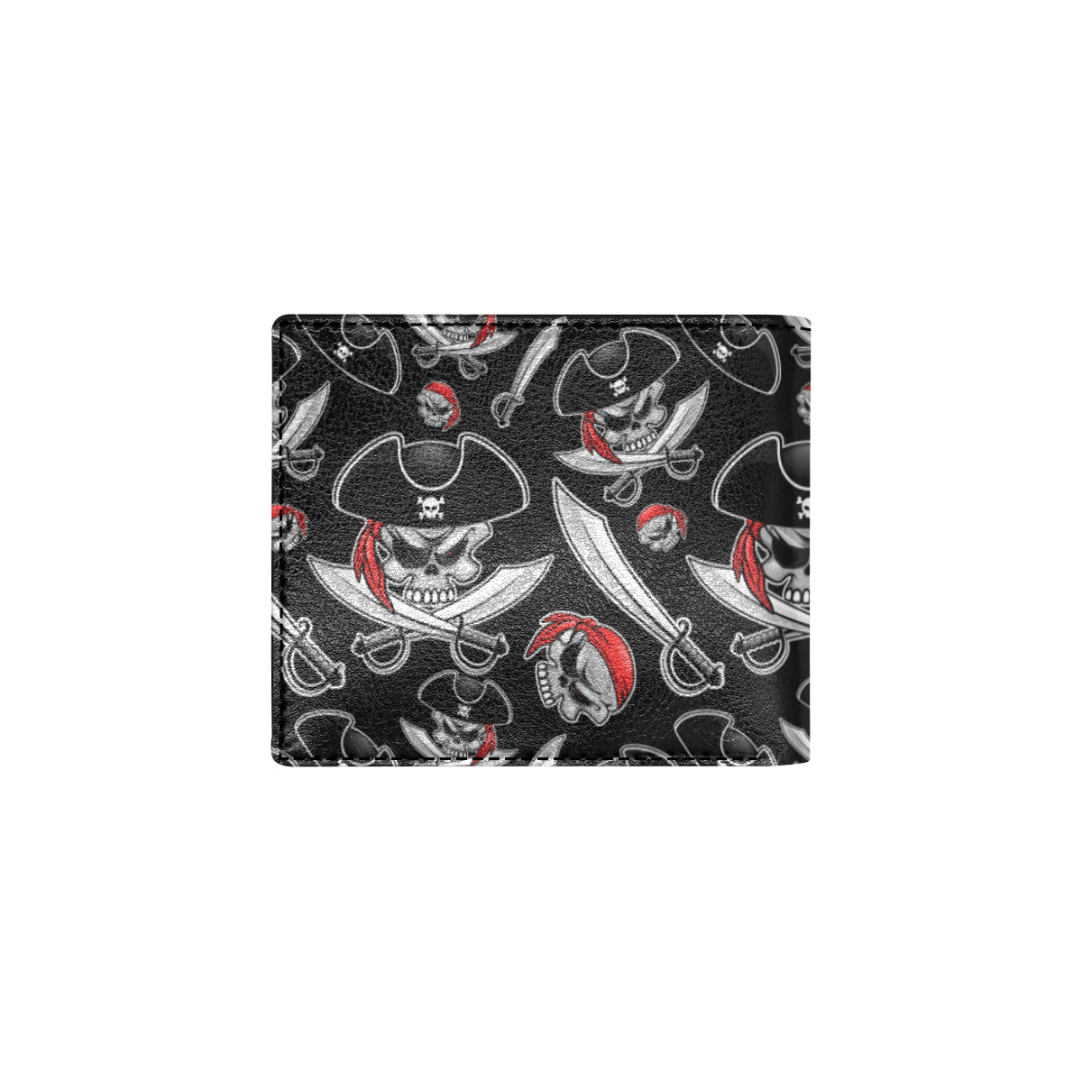 Pirate Pattern Print Design A05 Men's ID Card Wallet