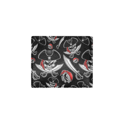 Pirate Pattern Print Design A05 Men's ID Card Wallet