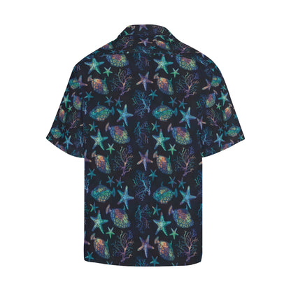 Starfish Pattern Print Design 01 Men's Hawaiian Shirt