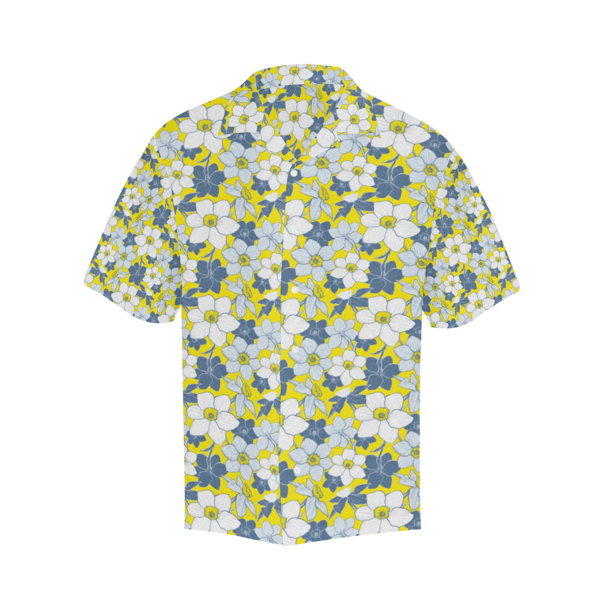 Daffodils Pattern Print Design 01 Men's Hawaiian Shirt