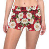 Rose Pattern Print Design RO06 Yoga Shorts