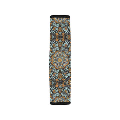 Mandala Pattern Print Design 05 Car Seat Belt Cover