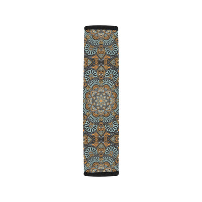 Mandala Pattern Print Design 05 Car Seat Belt Cover