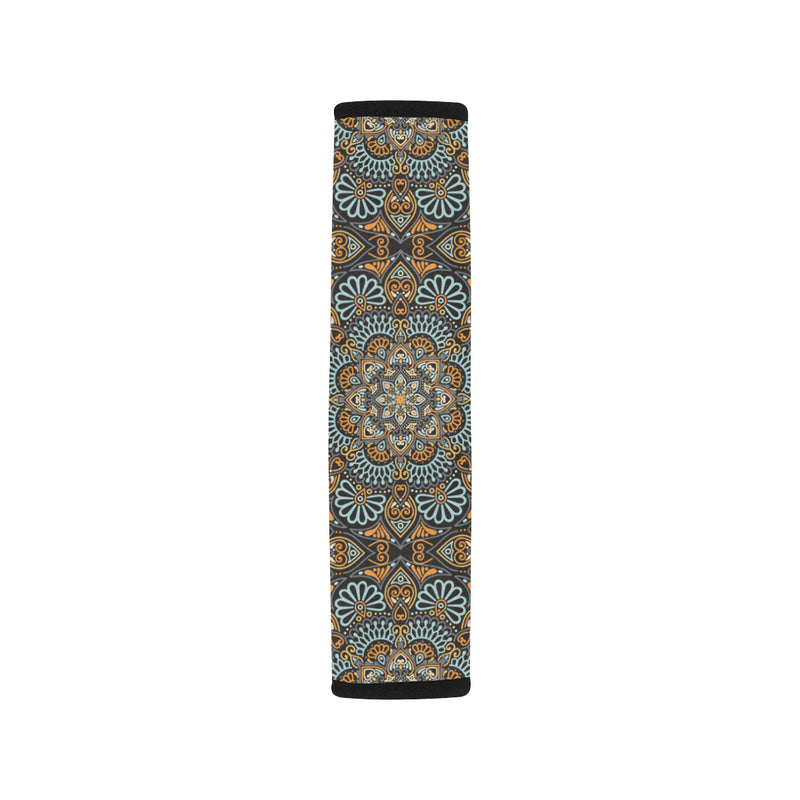 Mandala Pattern Print Design 05 Car Seat Belt Cover