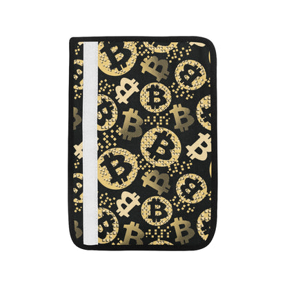 Bitcoin Pattern Print Design DO06 Car Seat Belt Cover