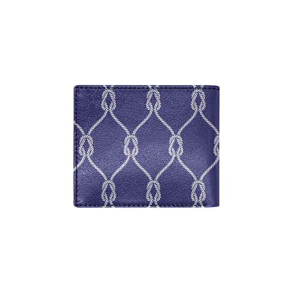 Rope Pattern Print Design A03 Men's ID Card Wallet