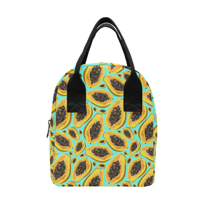 Papaya Pattern Print Design PP03 Insulated Lunch Bag