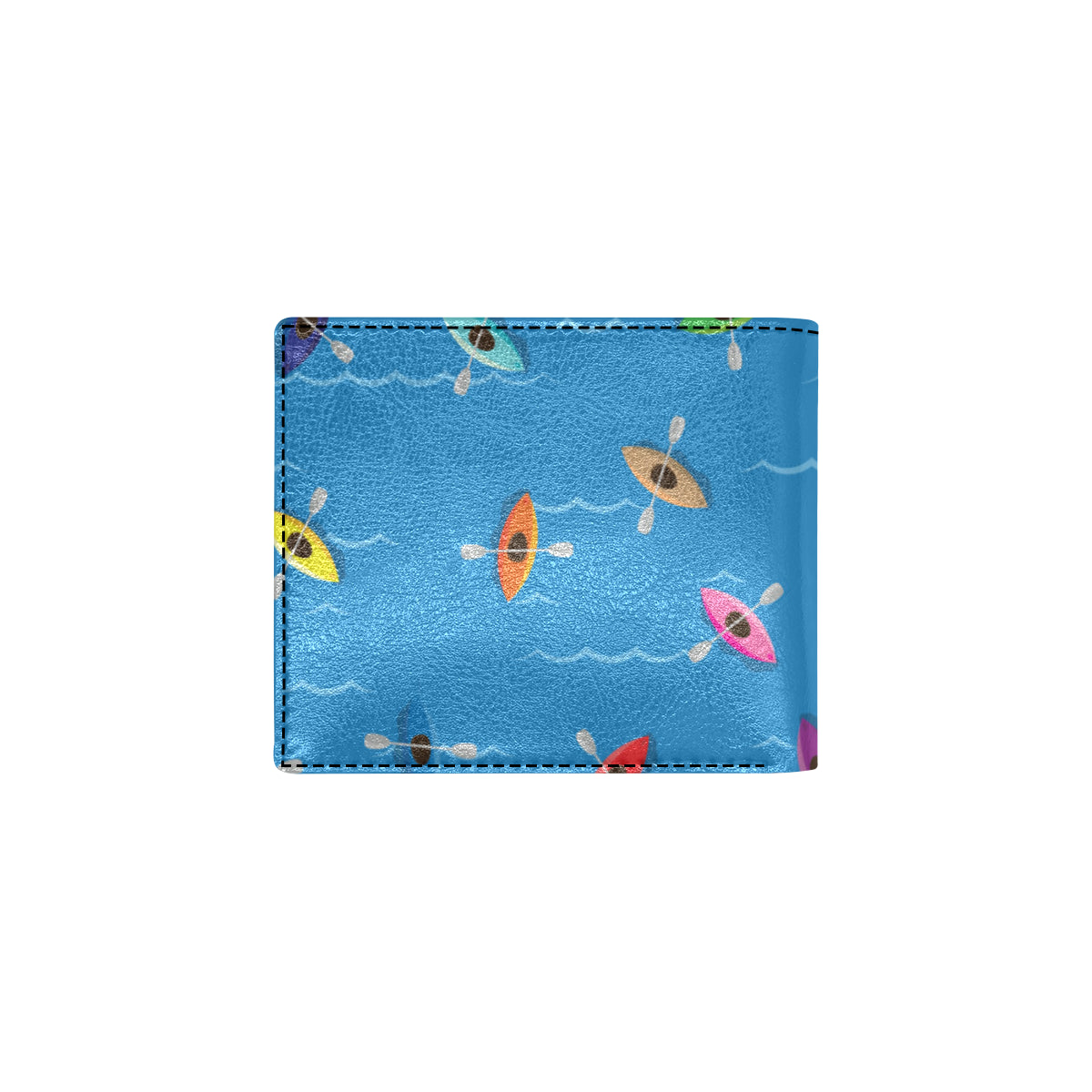 Kayak Pattern Print Design 03 Men's ID Card Wallet