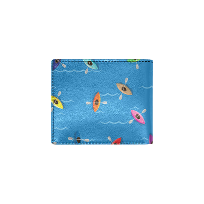 Kayak Pattern Print Design 03 Men's ID Card Wallet