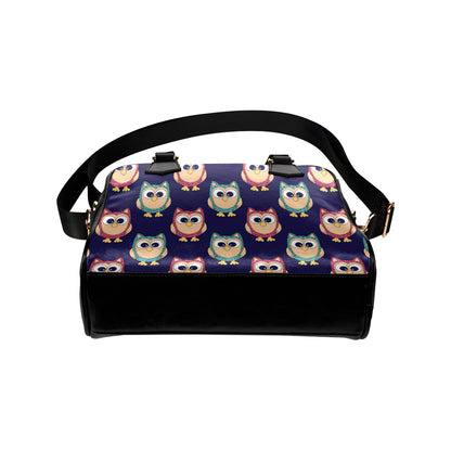 Owl Pattern Print Design A06 Shoulder Handbag