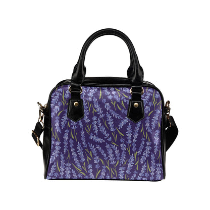 Lavender Pattern Print Design 03 Shoulder Handbag