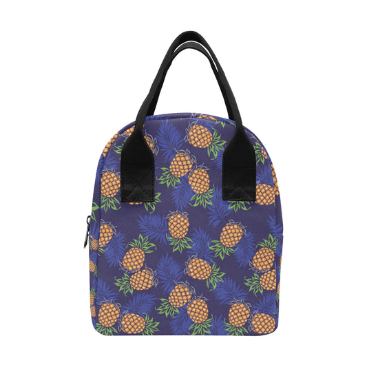 Pineapple Pattern Print Design PP02 Insulated Lunch Bag