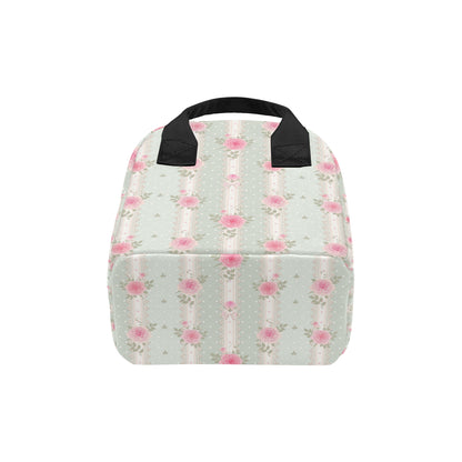Rose Pattern Print Design RO016 Insulated Lunch Bag