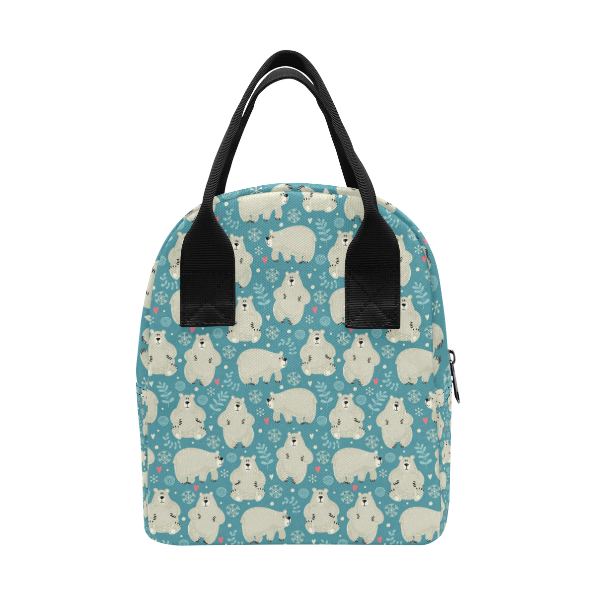 Bear Pattern Print Design BE04 Insulated Lunch Bag
