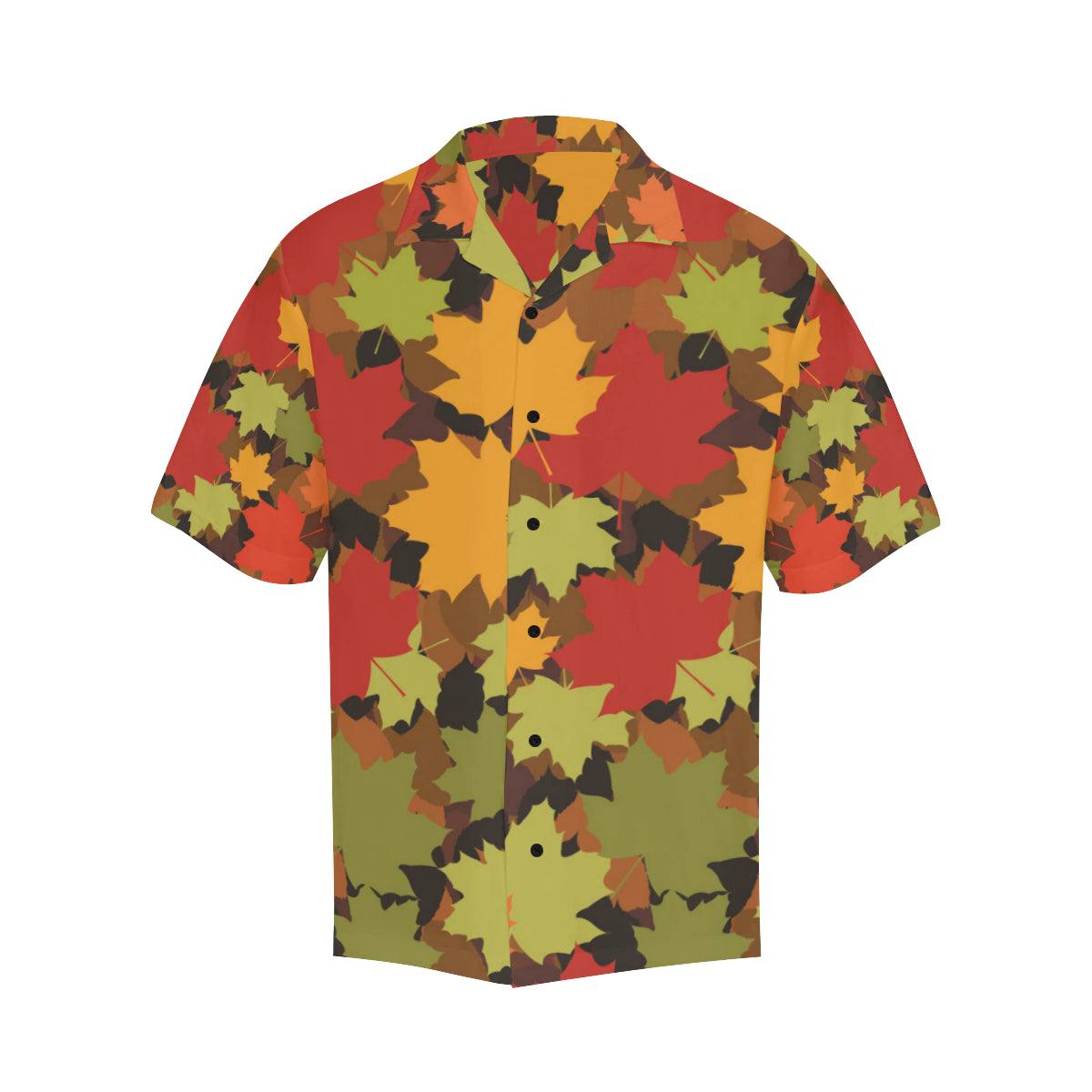 Maple Leaf Pattern Print Design 05 Men's Hawaiian Shirt