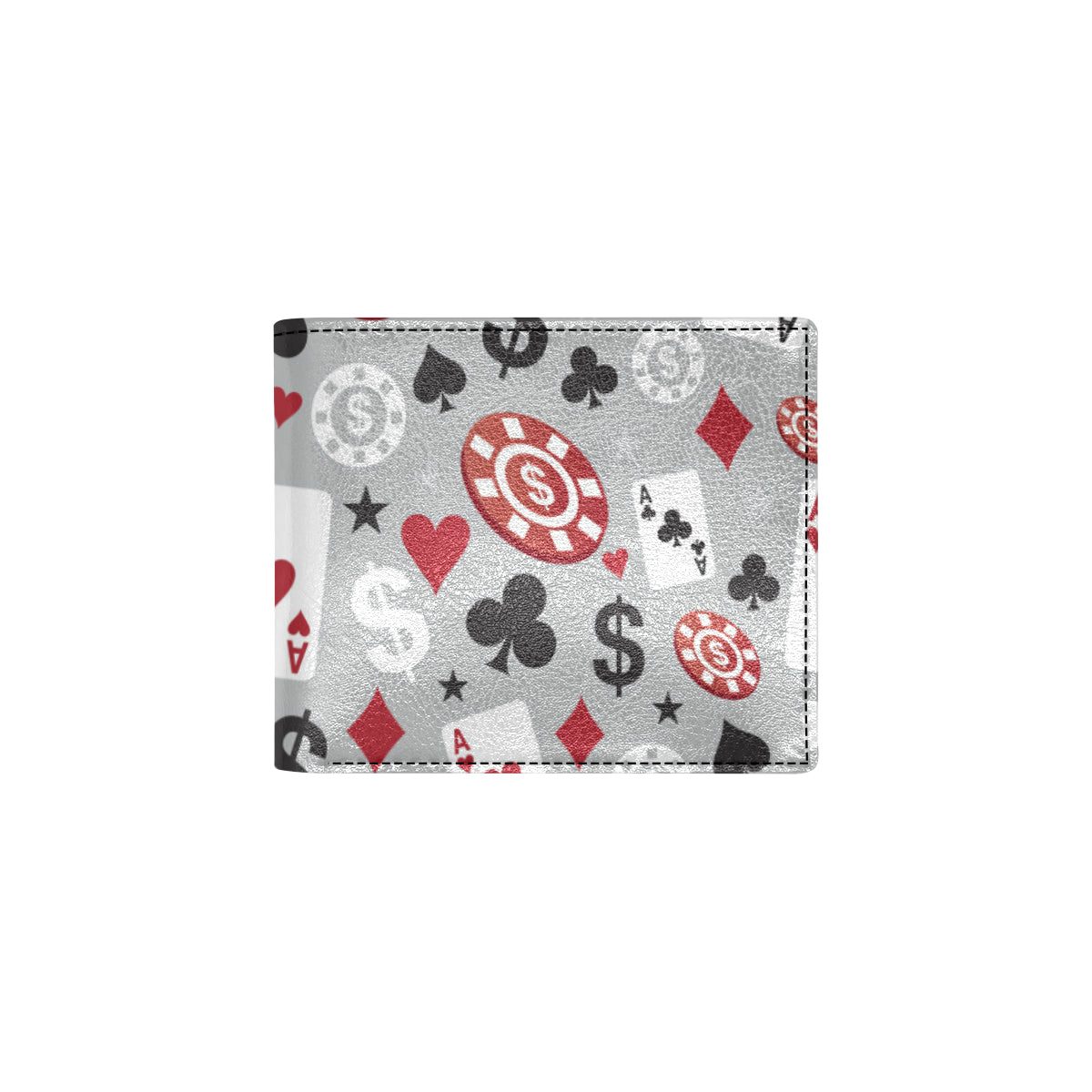 Casino Pattern Print Design 01 Men's ID Card Wallet
