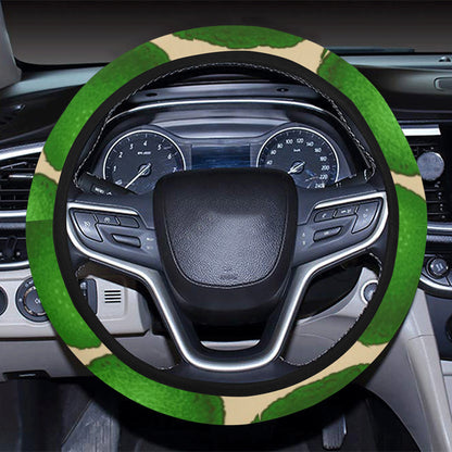 Avocado Pattern Print Design AC010 Steering Wheel Cover with Elastic Edge